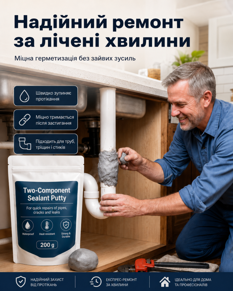 Епоксидна шпаклівка для ремонту
