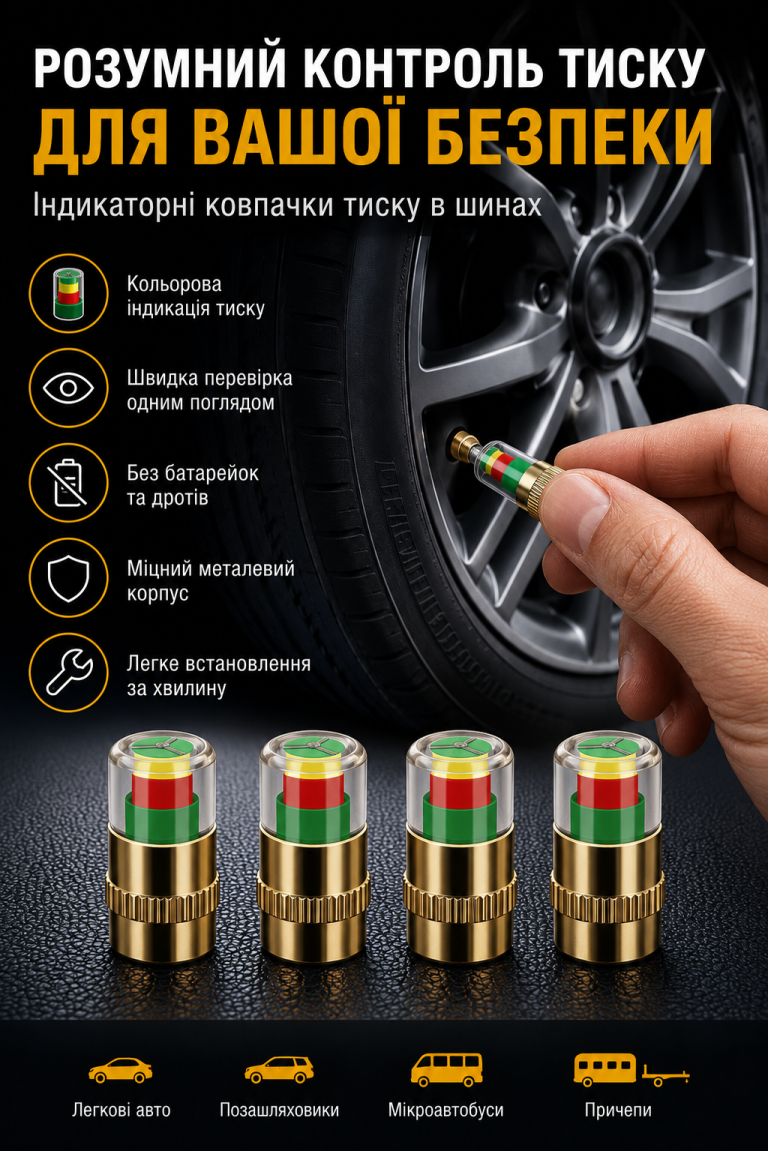Автомобільний датчик тиску в шинах