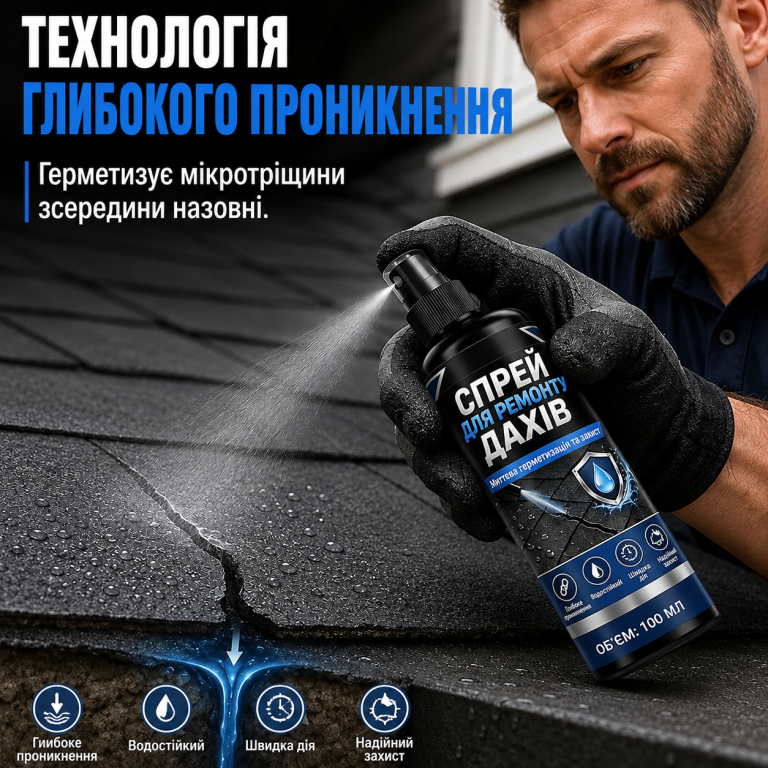 Водонепроникний спрей для ремонту